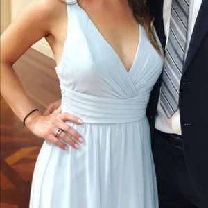 Amsale Bridesmaid Dress | Ice blue